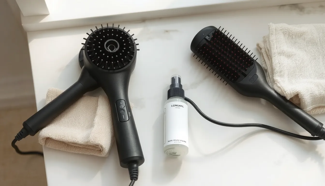 brosse soufflante ou chauffante