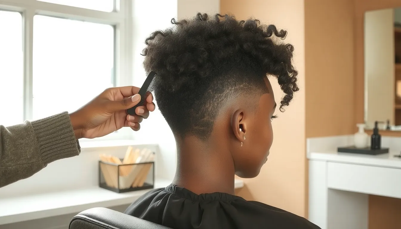 coupe de cheveux noire