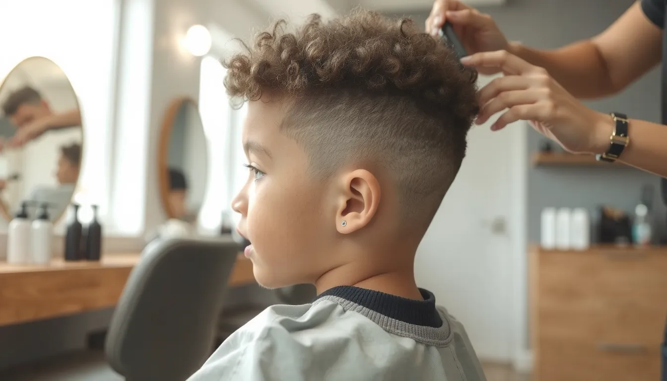 coupe degrade garcon metisse